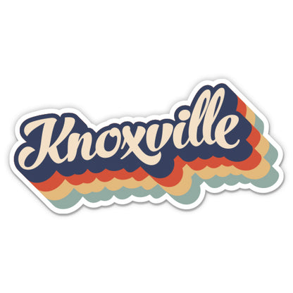 Knoxville Tennessee Retro Sticker