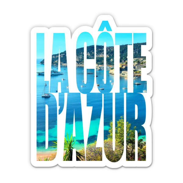 La Cote d'Azur French Riviera Sticker