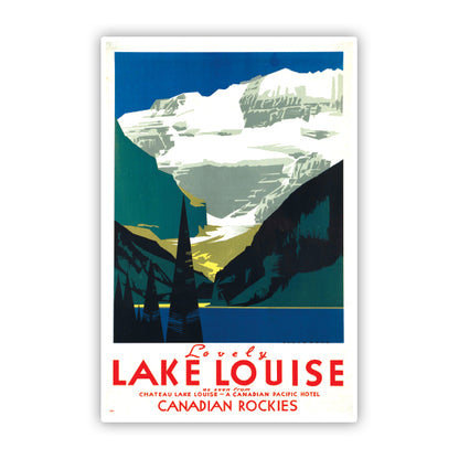 Lake Louise Canada Vintage Travel Sticker