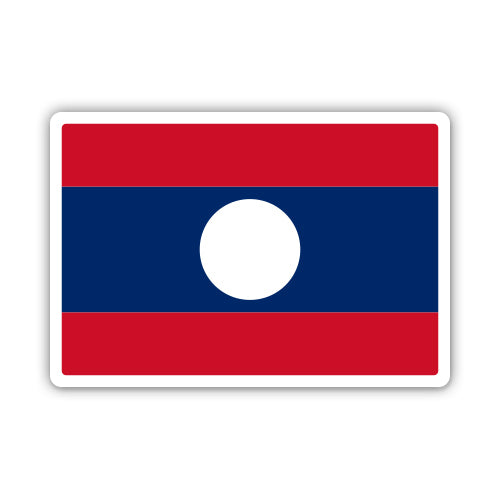 Laos Flag Sticker