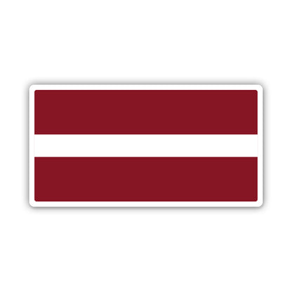 Latvia Flag Sticker
