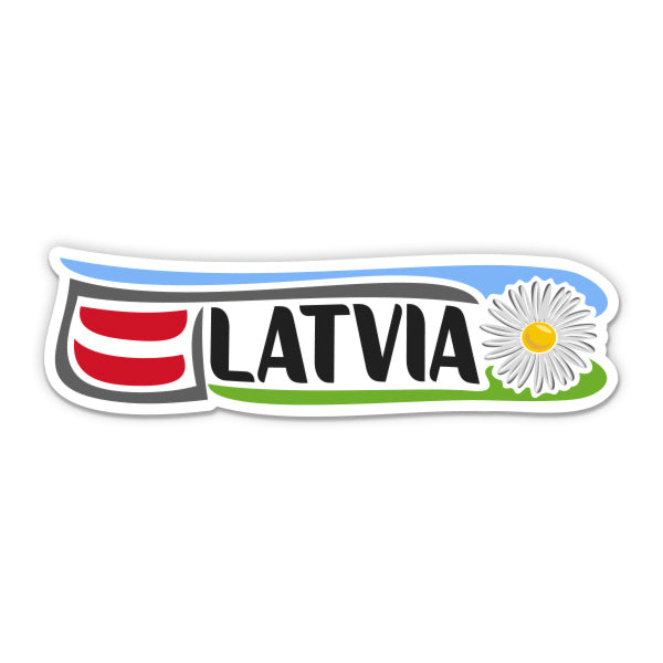Latvia Sticker