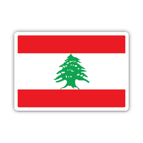 Lebanon Flag Sticker
