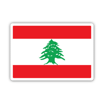 Lebanon Flag Sticker