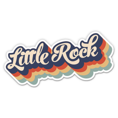 Little Rock Arkansas Retro Sticker
