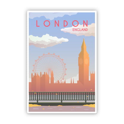 London England Travel Sticker