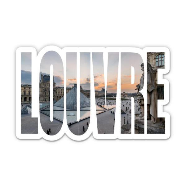 Louvre Paris France Sticker
