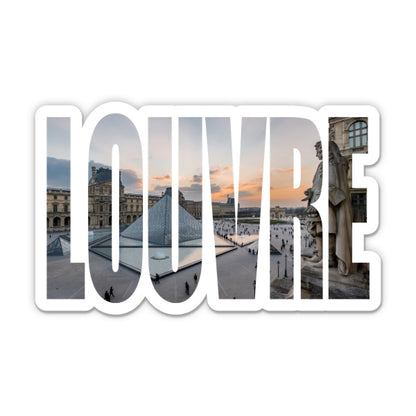 Louvre Paris France Sticker