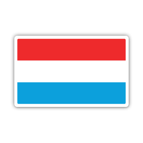 Luxembourg Flag Sticker