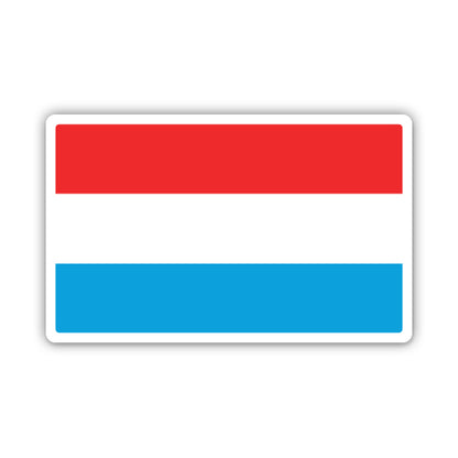 Luxembourg Flag Sticker