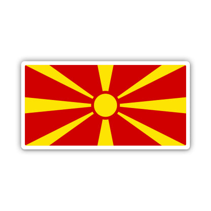 Macedonia Flag Sticker
