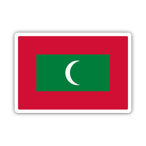 Maldives Flag Sticker