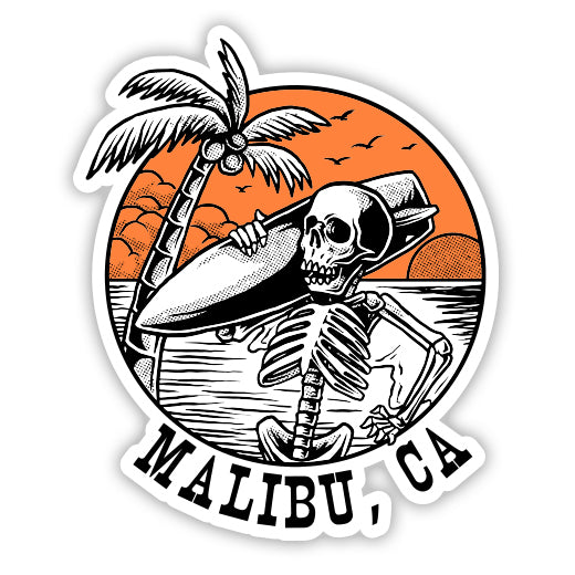Malibu California Sticker