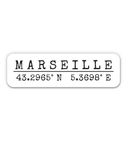 Marseille France Sticker