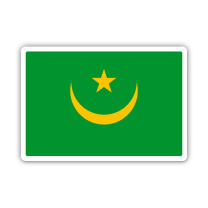 Mauritania Flag Sticker