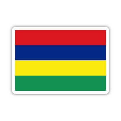 Mauritius Flag Sticker