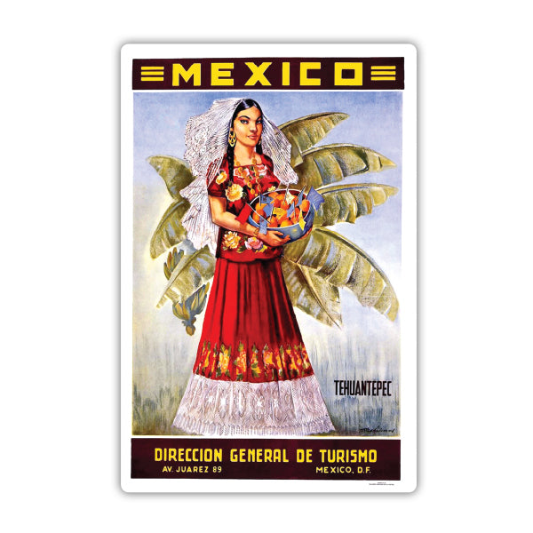 Mexico Vintage Travel Sticker