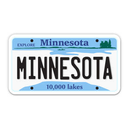 Minnesota License Plate Style Sticker
