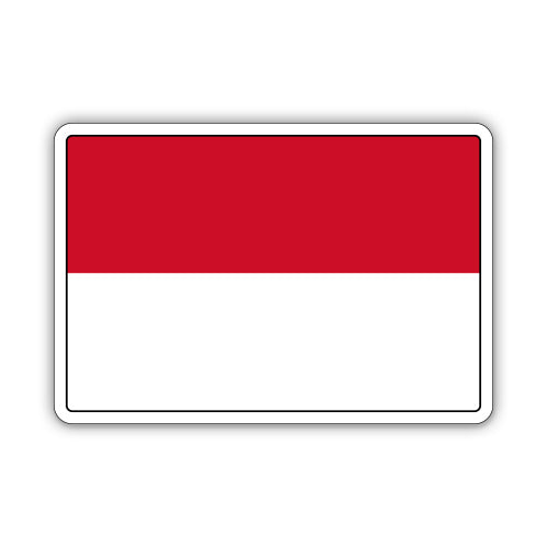 Monaco Flag Sticker