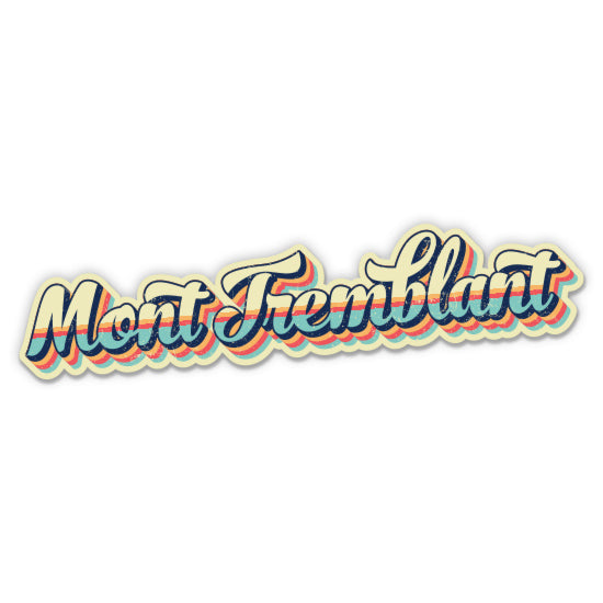 Mont Tremblant Retro Ski Style Sticker