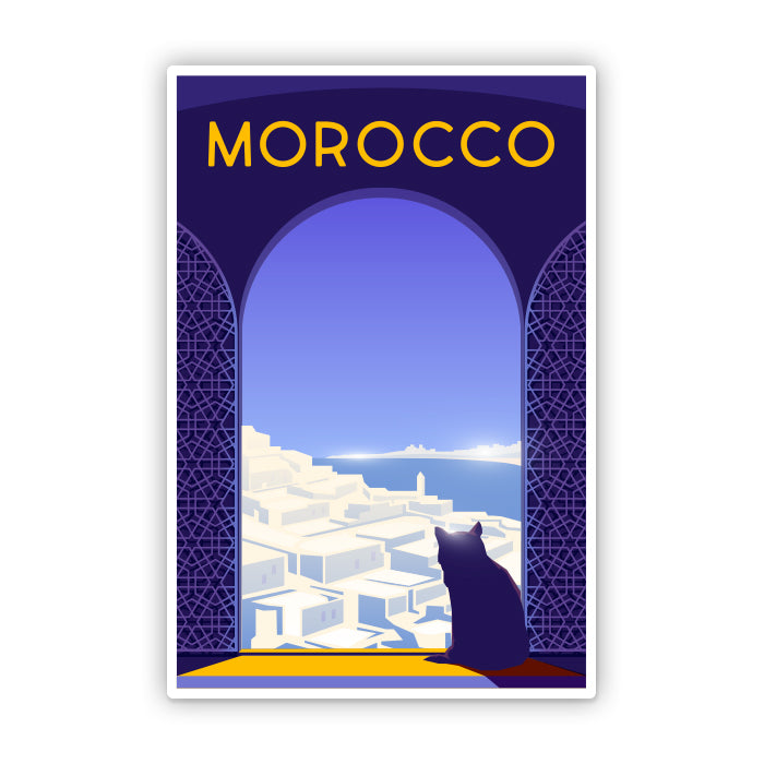 Morocco Travel Sticker