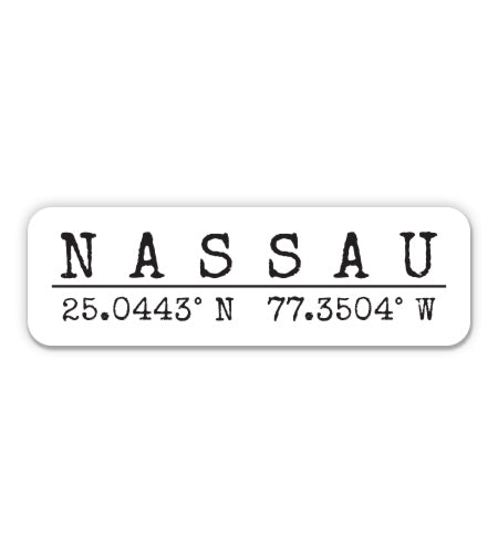 Nassau Bahamas Sticker