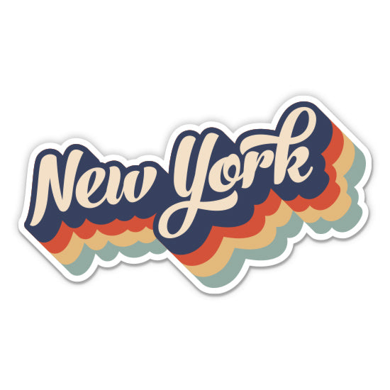 New York Retro Sticker