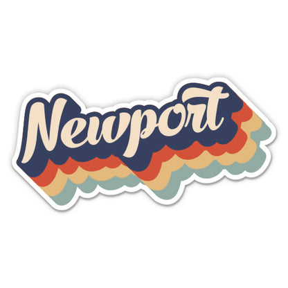 Newport Rhode Island Retro Sticker