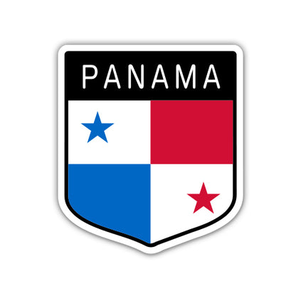 Panama Flag Shield Sticker