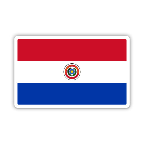 Paraguay Flag Sticker