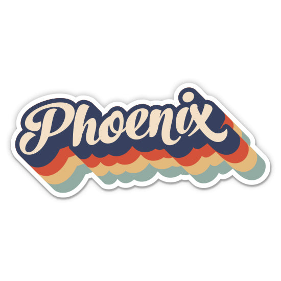 Phoenix Arizona Retro Sticker