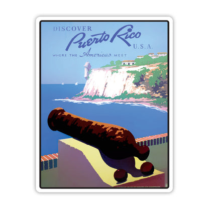 Puerto Rico Vintage Travel Sticker