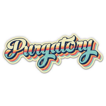 Purgatory Colorado Retro Ski Style Sticker