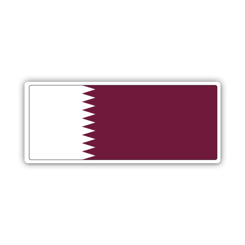 Qatar Flag Sticker