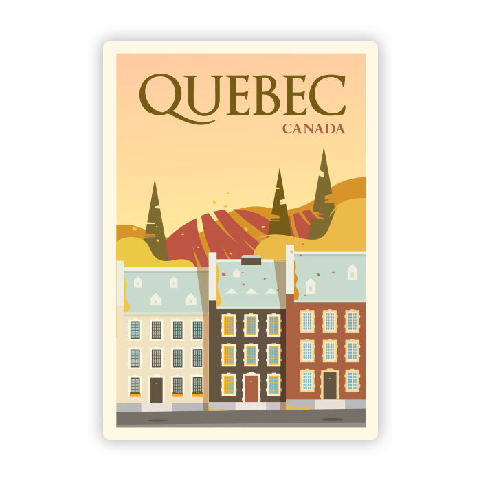Quebec Canada Travel Sticker