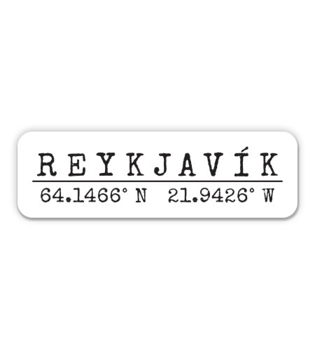 Reykjavik Iceland Sticker