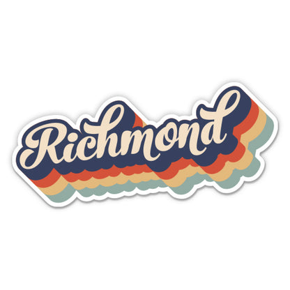 Richmond Virginia Retro Sticker
