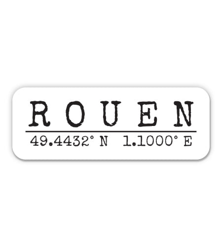 Rouen France Sticker