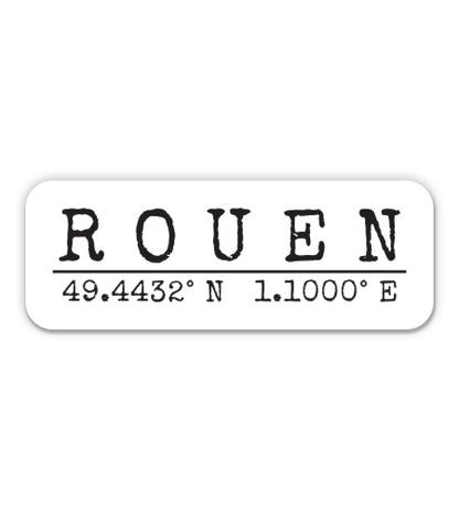Rouen France Sticker