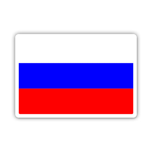 Russia Flag Sticker