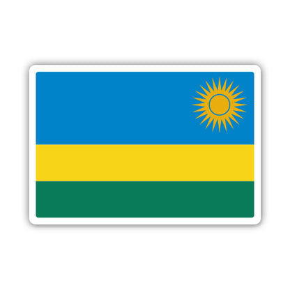 Rwanda Flag Sticker