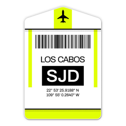 Los Cabos Airport Code SJD Luggage Tag Style Sticker