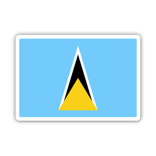 Saint Lucia Flag Sticker