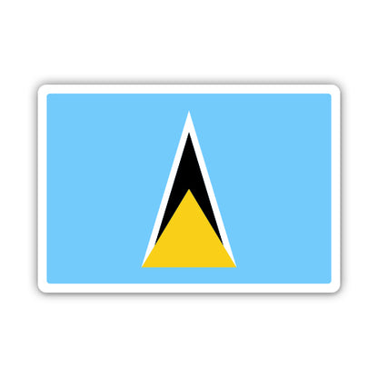 Saint Lucia Flag Sticker