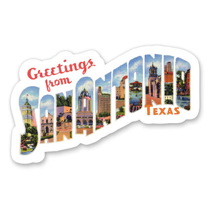 Greetings from San Antonio Texas Sticker