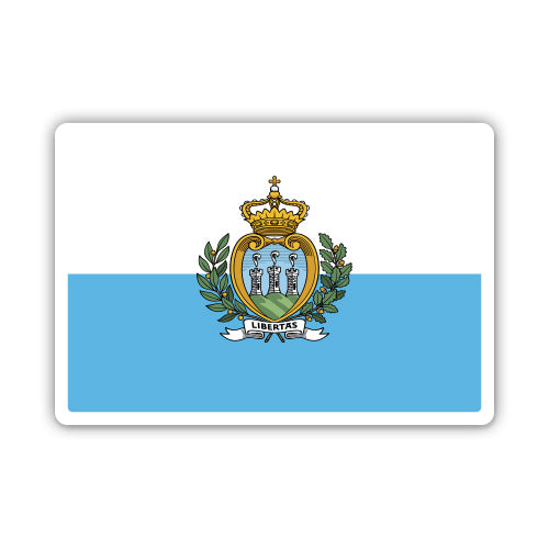 San Marino Flag Sticker