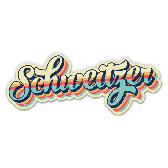 Schweitzer Retro Ski Style Sticker