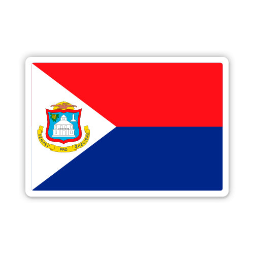 Sint Maarten Flag  Sticker