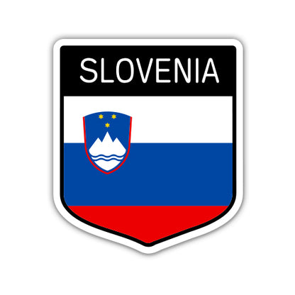 Slovenia Flag Shield Sticker