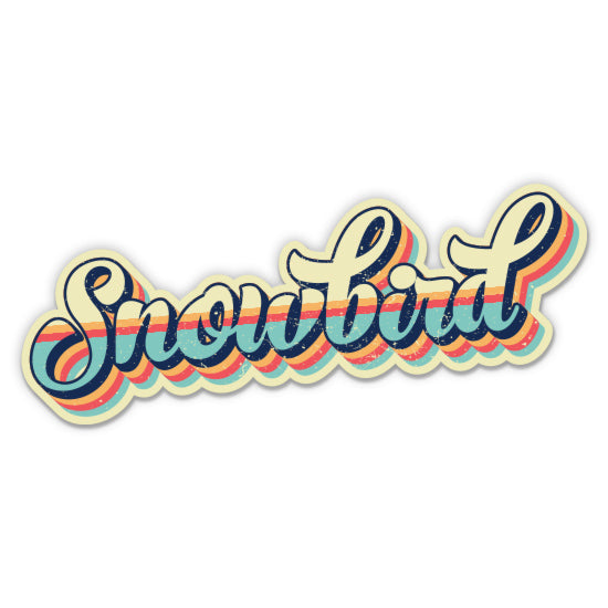 Snowbird Utah Retro Ski Style Sticker